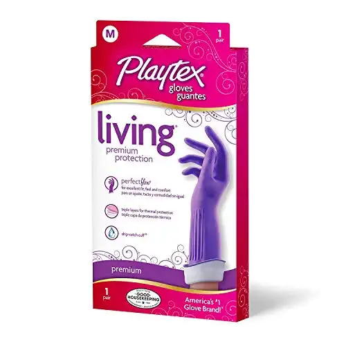 Playtex Living Reuseable Rubber Cleaning Gloves