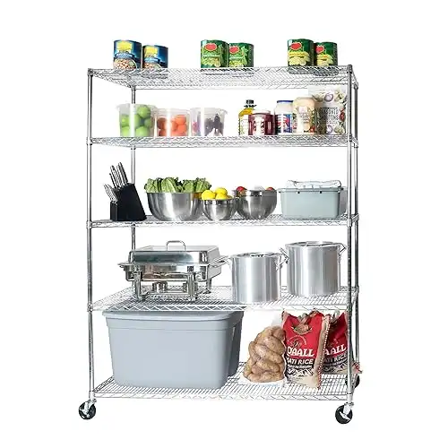 Seville Classics UltraDurable Heavy Duty NSF Solid Steel Wire Rack Storage