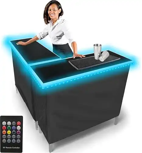 PARTYPONG Folding LED Portable Bar