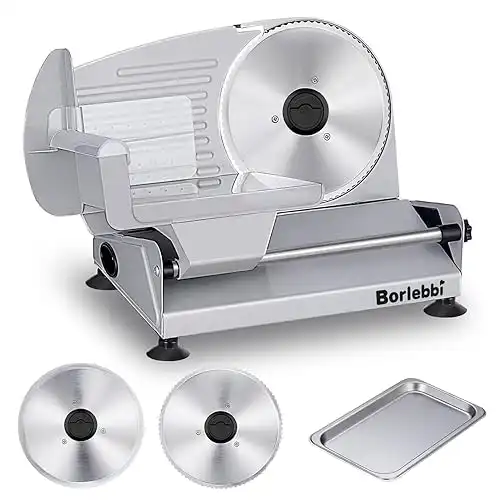 200W Electric Meat Slicer, Adjustable