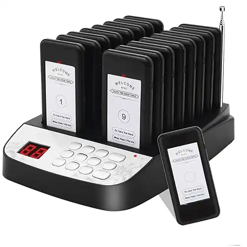 Pager Restaurant System, 16 Buzzers