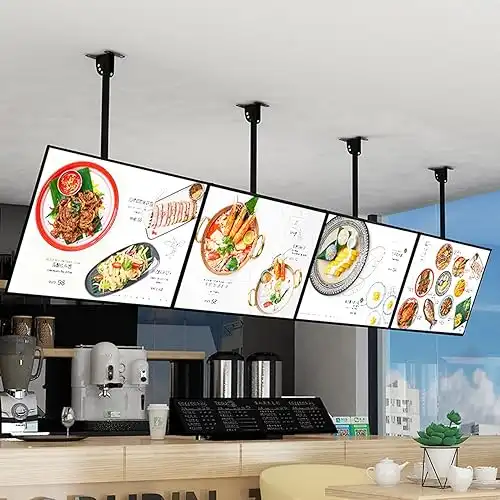 LED Backlit Menu Light Box, Wall-Mounted