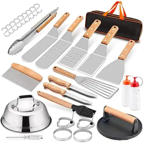 HaSteeL 20-Piece Griddle Accessories Set