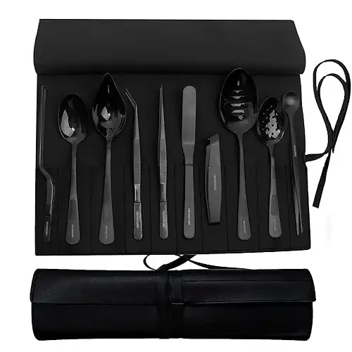 10-Piece Chef Plating Kit, Black