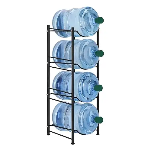 Smusei 4-Tier Water Jug Storage Rack