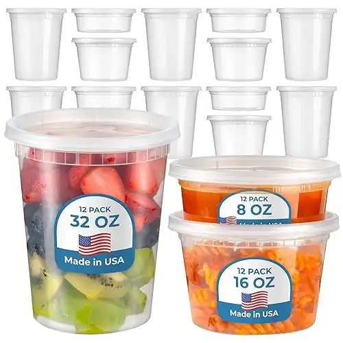 Fit Meal Prep 36-Pack Deli Containers