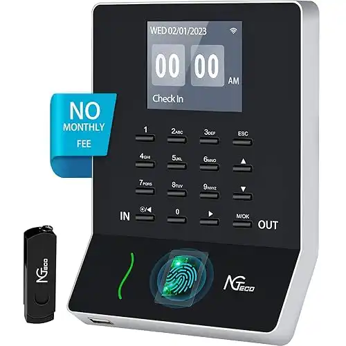 NGTeco Fingerprint Time Clock