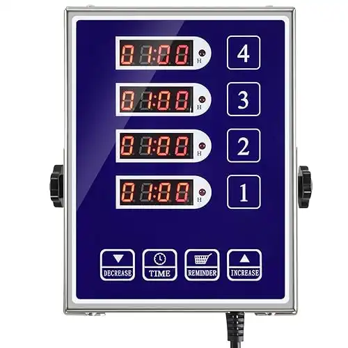 4-Channel Digital Kitchen Timer